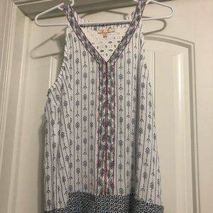 Skies are blue tank top